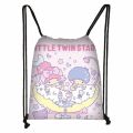 New Sanrio Hello Kitty Cartoon Cute Drawstring Pocket Large Capacity Convenient Storage Bag for Elementary School Students. 
