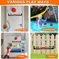Over the Door Basketball Hoop with Ball for Kids Adults Bedroom Basketball Hoop Office Mini Hoop. 