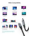Choetech PD100W USB-C to USB-C Cable | 480Mbps |20V/5A High Speed Charging | Nylon Braided And Aluminum Housing. 