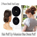 Super Excellent Quality Women Hair Puff Up Volumetric Bun Donuts Puff Maker 2 Sizes Puff Styles Hair Accessory. 