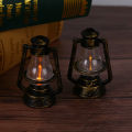 Dollhouse 1:12 Mini Retro Black Kerosene Lamp Doll House Living Scene Decoration Runrui. 