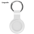 Linguolin Silicone Airtags Case Keychain For Apple Airtag Protective Cover Bumper Shell Tracker Accessories Anti-scratch Air Tag Key Ring. 