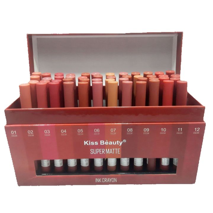 Kiss Beauty Super Matte Ink Carayon lipstick 1 pcs