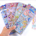Shinle Double Layer Cartoon 3D Emed Princess Doll Magic Girl Scene Dress-Up Bubble Stickers. 