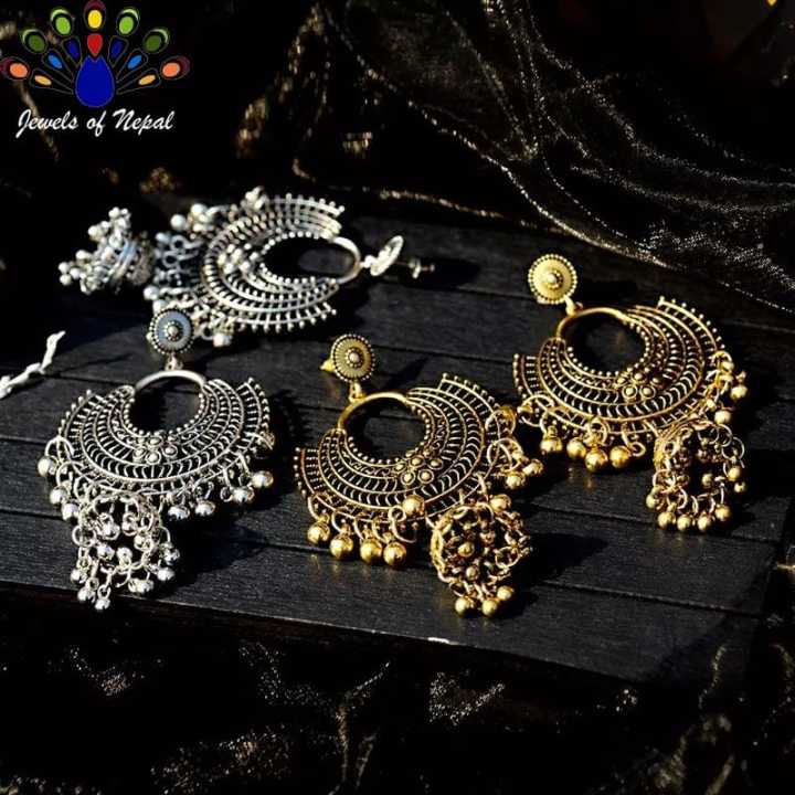 Vintage Style Ethnic Earrings for Women- Jewels of Nepal