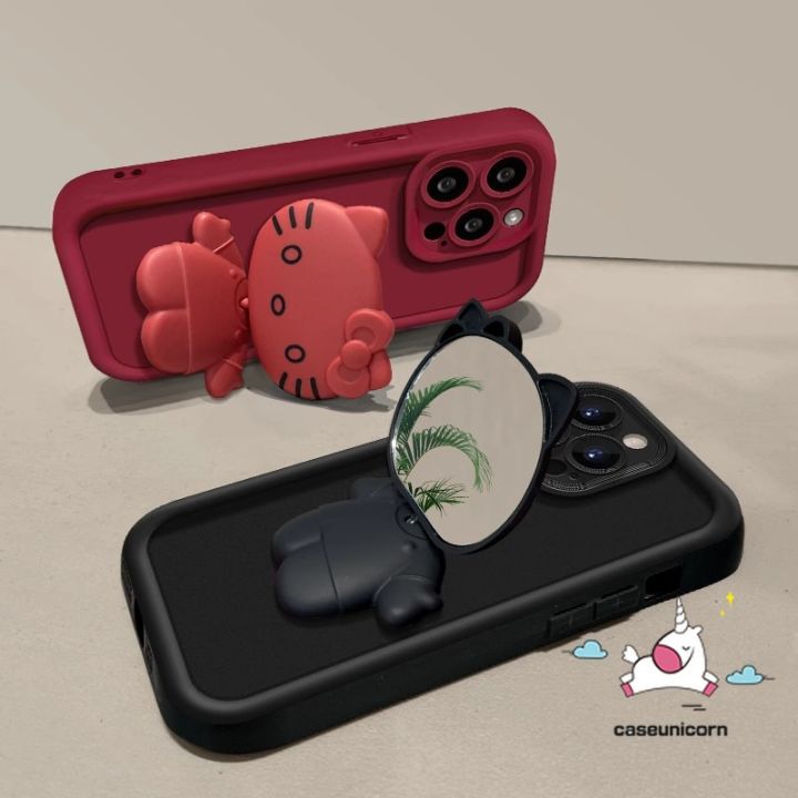 Cute%203D%20Doll%20Hello%20Kitty%20Fashion%20Flip%20Bracket%20Makeup%20Mirror%20Case%20Compatible%20for%20IPhone%2016%2011%2013%2014%2012%2015%20Pro%20Max%207Plus%206%2015%206S%208%207%20Plus%20XR%20X%20XS%20Max%20SE%202020%20Cartoon%20Cat%20Angel%20Eye%20Cover%20-%20Image%208