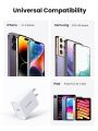 ( CD137 60449) UGREEN 20W USB C Charger PD Fast Charger Block USB-C Wall Charger Power Adapter Compatible with i OS and android IN WHITE. 