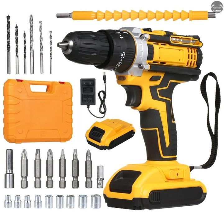 21V  Power Cordless Drill With 2 Battery Pack