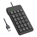 ARELENE Wired Number Pad, USB 23 Key Numeric Keypad Financial Accounting Keyboard Office Accessories for Laptop, PC, Computer. 