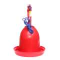 Red Auto Drinker For Poultry Farm. 