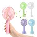 Rechargeable Mini Hand Fan With Stand Holder. 