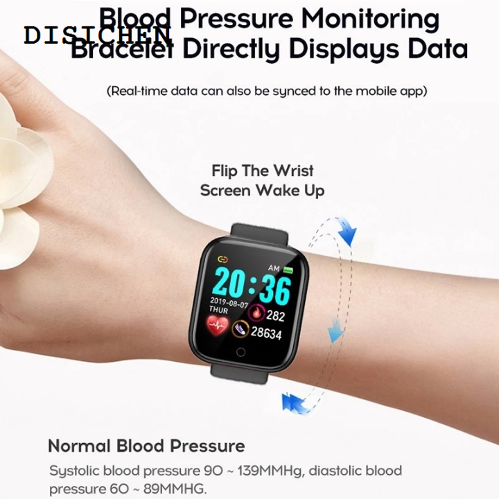 DISICHEN%20Hot%20Selling%20For%20Xiaomi%20Huawei%20D20%20Pro%20Bluetooth%20Smart%20Watch%20Men%20Women%20Heart%20Rate%20Monitor%20Sport%20Smartwatch%20Y68%20Blood%20Pressure%20Fitpro%20Tracker%20-%20Image%203