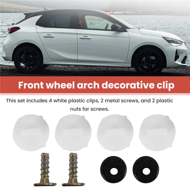 8pc%20Front%20Wheel%20Arch%20Trim%20Clips%20Plastic%20Metal%20Screw%20Nut%20Set%20For%20Corsa%20C%20-%20Image%205