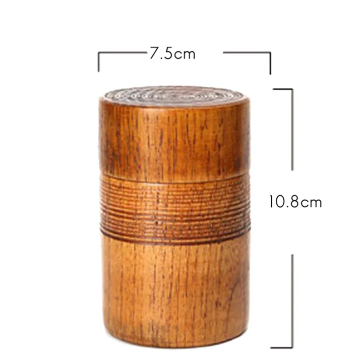 ZOROOM%20Wooden%20Tea%20Pot%20Handmade%20Tea%20Set%20Portable%20Travel%20Tea%20Storage%20Candy%20Nut%20Coffee%20Bean%20Powder%20Boxed%20Sealed%20Can,2%20Pcs%20-%20Image%205