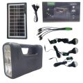 GDLITE Solar Lighting Kit Inverter Light With Solar Charging System With 3 Bulbs GD-8017A Emergency Solar Light. 