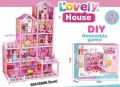 Princess Doll Assembly Castle Toy Set Doll House Model Dream Big Villa House Children Birthday Gift. 