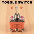 AC 250V 15A Latching Single Pole Double Throw Toggle Switch Orange. 