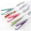 Portable Ceramic Hair Straightener with Auto Shut-Off & Heat-Resistant Coating, Mini Hair Styling Tool with Locking Temperature Control and Travel Storage Case. 