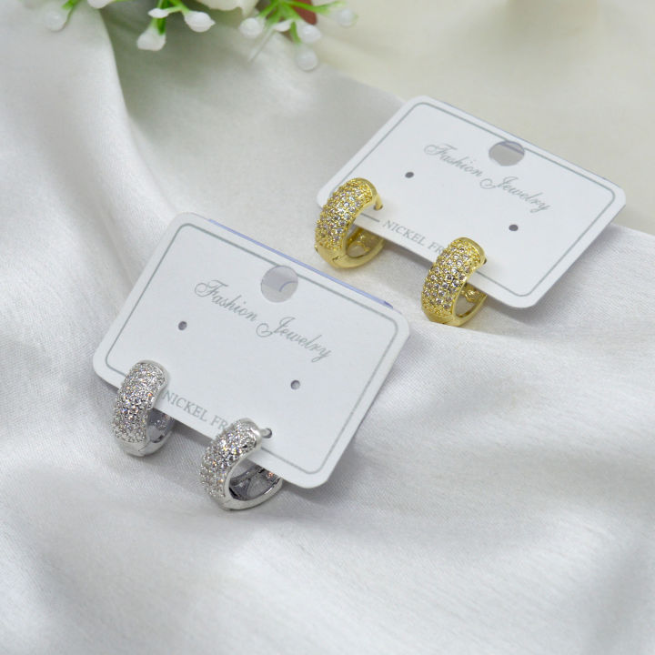 Jewels of Nepal CZ Stone Studded Elegant Juli Earrings For Women