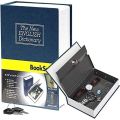 Safe Lock Box Dictionary Diversion Book Safe with Combination Lock Safe Security Cash Money Box Blue. 