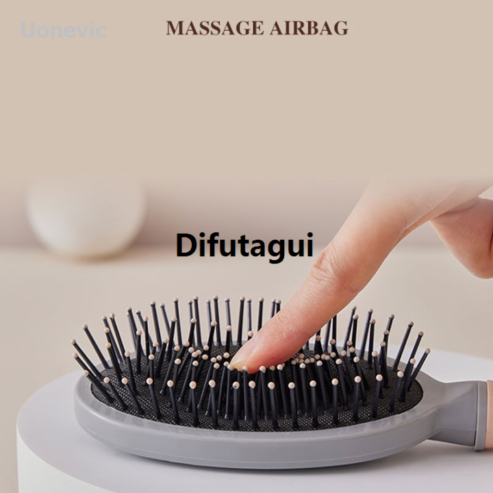 Difutagui%201Pc%20Long%20Hair%20Smooth%20Curling%20Comb%20Cartoon%20Cushion%20Comb%20Portable%20for%20Wet%20and%20Dry%20Hair,%20Anti-Static%20Portable%20Women's%20Home%20-%20Image%206