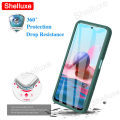 360 Full Body Front+Back Clear Case Shelluxe For Xiaomi Redmi Note 10S 10T 10 Pro Max Note10 Note10S Silicone Double Sided Cover. 