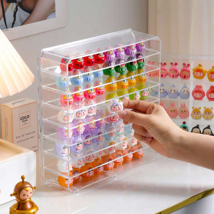 Cute%20Particle%20Storage%20Pop%20Mart%20Blind%20Box%20Figurine%20Stand%20Small%20Multi-layer%20Rotating%20Detachable%20Display%20Rack%20-%20Image%203