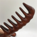fasdaga 6X Hair Comb for Detangling - Wide Tooth Wood Comb for Curly Hair - No Static Natural Wooden Sandalwood Comb. 