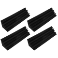 4 Pcs Acoustic Panels Studio Acoustic Soundproof Foam,Sound Treatment Bass Trap Corner,Sound Panels Wedges,12X12X48cm. 