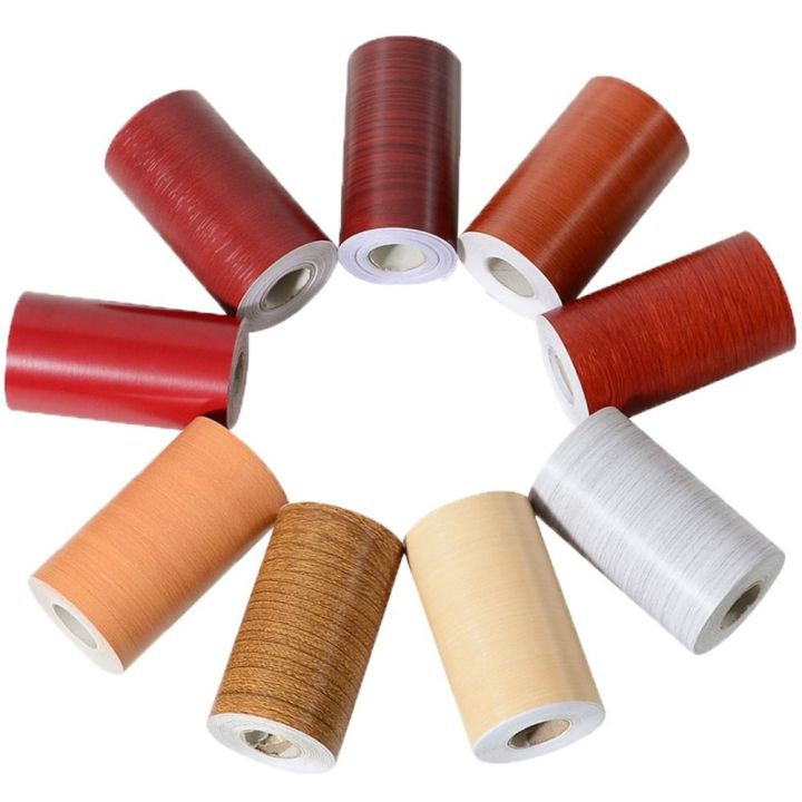 Realistic Thicken Wood Grain Tape Self Adhesive 10cmx10m Floor Sticker ...
