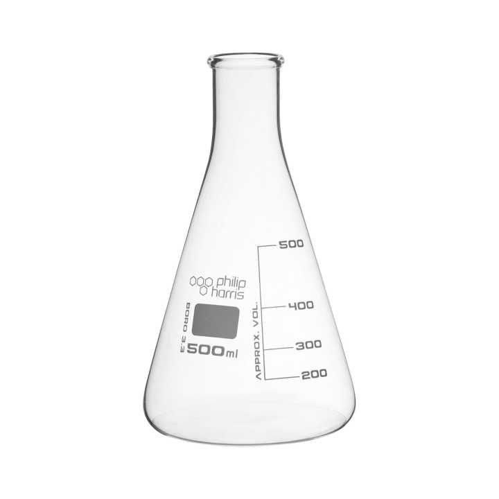 Conical Flask Borosilicate Glass 500ml, 1 Piece For Laboratory Use