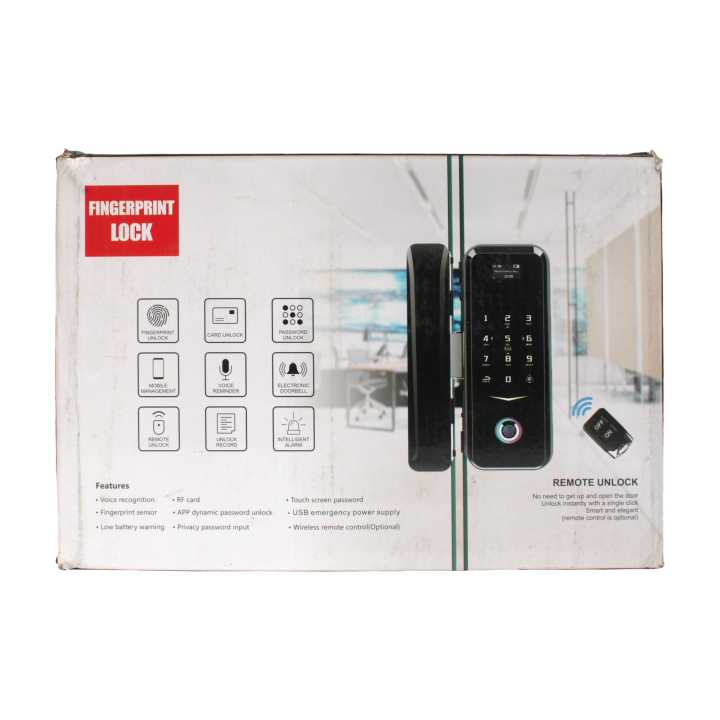 Finger Print Lock With Remote Lock | Daraz.com.np