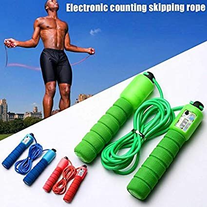 Skipping Rope Automatic Jump Counter Adjustable Skipping Jumping Rope(1 pcs)