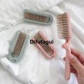 Difutagui InsCompact Portable Comb Mini Hairstyle CushionHOT 【】 Air Comb Special Folding Ladies Comb Cute Student Anti-Static Massage Hairbrush. 