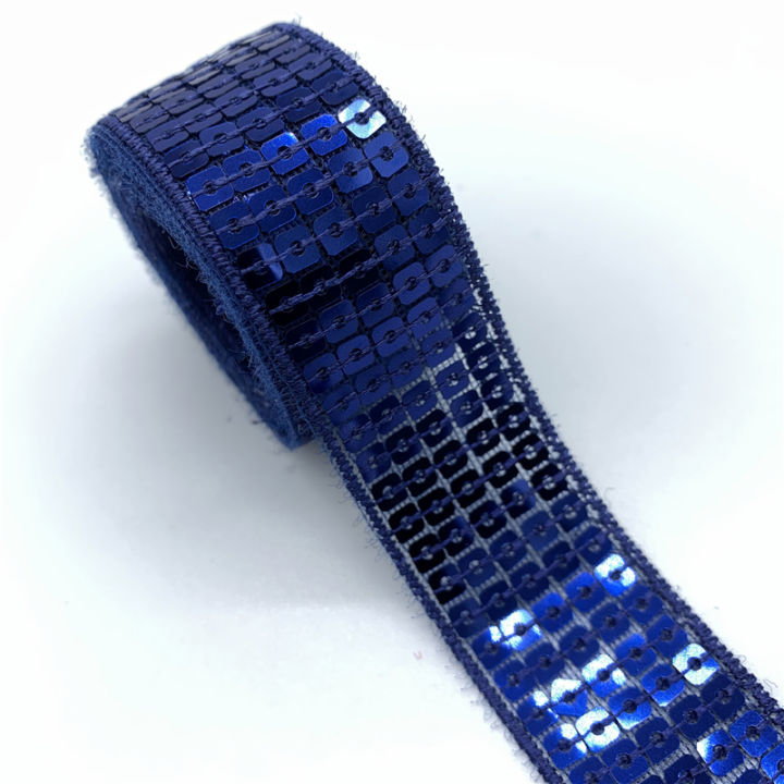 5yards%2025mm%20Sequins%20Ribbon%20Lace%20Trim%20Sequin%20Sewing%20Fabric%20Ribbon%20For%20Dress%20Clothes%20Headdress%20Bridal%20Wedding%20Accessories%20-%20Image%207