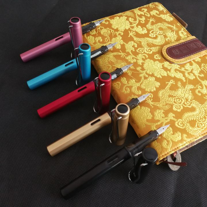 【Mega calligraphy pen metal colorful aluminum rod posture ink student pen gifts sales