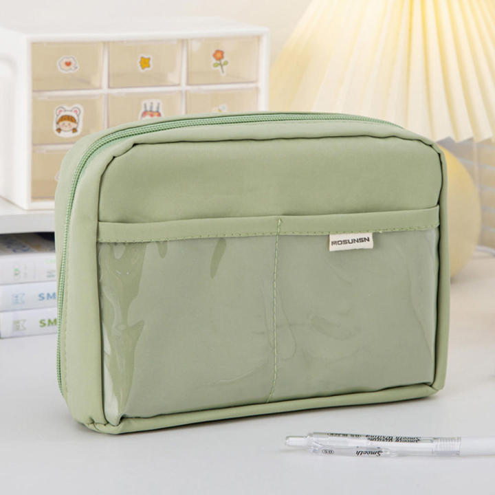 Canvas%20Pencil%20Case%20Trendy%20Beige/Green/Pink/Blue/Black%2023.5*5.3*17cm%20Pen%20Bag%20Dopamine%20Girls%20Pencil%20Case%20for%20School%20Supplies%20Stationery%20Storage%20Students%20Teenagers%20Gift%20Option%20-%20Image%209