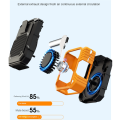 Portable Waist Fan Rechargeable, Personal Waist Fan Orange. 