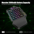 2.4G Wireless One-Handed Gaming Keyboard Compatible PS4/5/Xbox/Switch Keyboard and Mouse Converter. 
