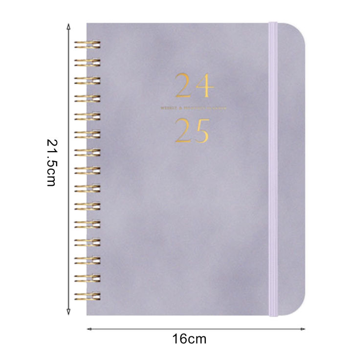 Likovie%20Diary%20Notebook%202023%20Academic%20Year%20Planner%20Spiral%20Coil%20Design%20Thick%20Paper%20Daily%20Journal%20Calendar%20Notebook%20No%20Ink%20Bleeding%20Weekly%20Monthly%20-%20Image%204