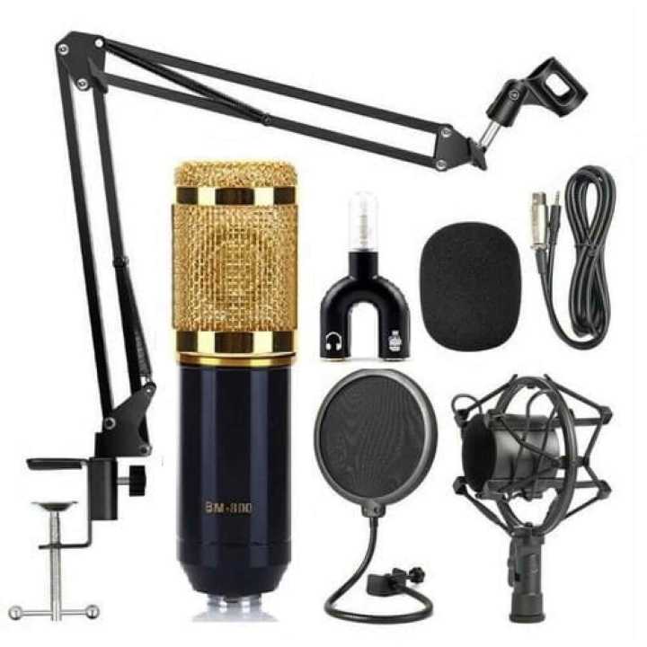 Bm-800 Pro Condenser Microphone  Mic Studio Sound Recording With Stand