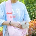 Portable Handmade Pet Backpack Comfortable Breathable Dog Bag Soft Cat Outing Bag Spring/Summer. 