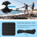 100 ft 550 Paracord Survival Cord Parachute Rope - Black. 