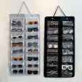 Compact Design 16 Slots Eyeglasses Stand Holder Space Saving Hanging Design Glasses Display Transparent Visible Dustproof Sunglasses Storage Bags Closet Storage. 