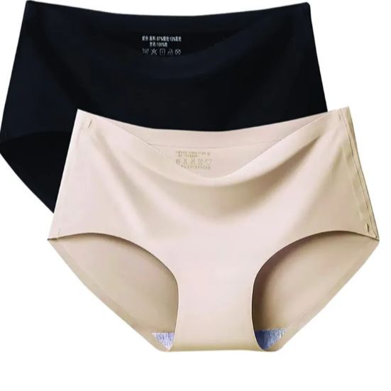 2%20Pcs%20Seamless%20Panty%20-%20Underwear%20-%20Ice%20Silk%20Panties%20For%20Women%20-%20Image%203