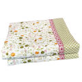 Chic Cotton Floral & Checkered Patterned Blanket Cover with Zipper Closure - Ultra Soft Medium Size 72 * 90 Inches. 