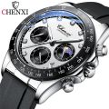 CHENXI brand fashion business, three eye, six needle, chronometer, quartz men's watch. 