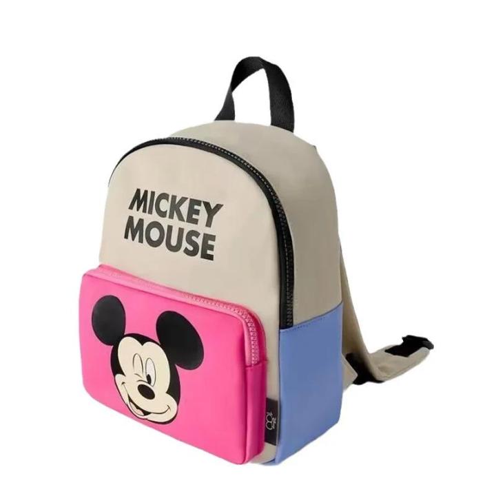 Disney%202025%20New%20Cute%20Mickey%20Children's%20Backpack%20Girls%20Cartoon%20Print%20Large%20Capacity%20Book%20Storage%20Kindergarten%20Baby%20School%20Bag%20-%20Image%205
