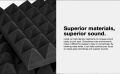 Premium Acoustic Foam Panels: Enhance Sound Quality In Any Space  2" X 12" X 12" Dimensions 2pcs Pack. 