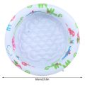Indoor Outdoor Paddling Reusable Inflatable Swimming Pool Round Double Layer Toddlers Swimming Pool Thickened Portable Little Pump Dinosaur Pool Party Round. 